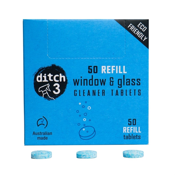 Ditch3 Window/Glass Cleaner Tablets Refill (50 Pack) Ditch3 Window/Glass Cleaner Tablets Refill (50 Pack)