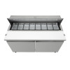 Polar U-Series Double Door Prep Counter Fridge 527Ltr