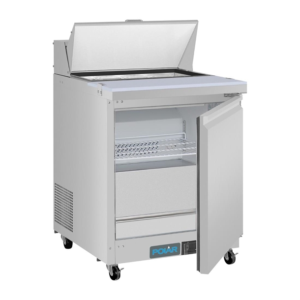 Polar U-Series Single Door Mega Top Prep Counter Fridge 154Ltr Polar U-Series Single Door Mega Top Prep Counter Fridge 154Ltr