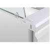 Polar U-Series GN Saladette Counter with Square Sneeze Guard 4 Door