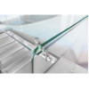 Polar U-Series GN Saladette Counter with Square Sneeze Guard 4 Door