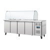 Polar U-Series Four Door Refrigerated Gastronorm Saladette Counter