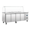 Polar U-Series Four Door Refrigerated Gastronorm Saladette Counter