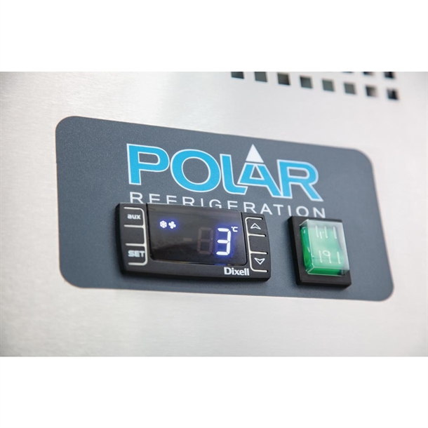 Polar U-Series Double Door Refrigerated Gastronorm Saladette Counter