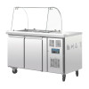 Polar U-Series Double Door Refrigerated Gastronorm Saladette Counter