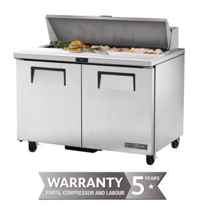 True Salad Prep Counter 2 doors - 12x1/6 GN pan top (Direct)