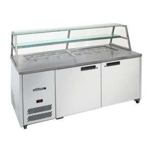 Williams Jade Two Door Sandwich Prep Counter Canopy HJ2SCBA - 500Ltr (Direct)