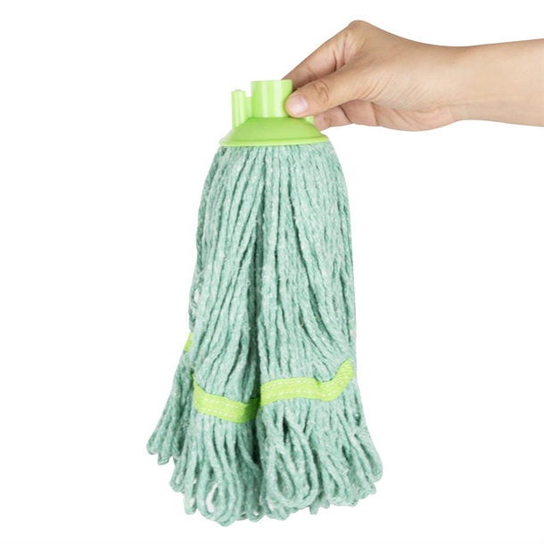 Jantex Deck Mop Head Green Stripe 200g Jantex Deck Mop Head Green Stripe 200g