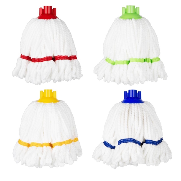 Jantex Microfibre Mop Head Yellow Stripe 150g Jantex Microfibre Mop Head Yellow Stripe 150g