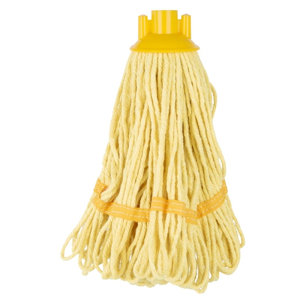 Jantex Deck Mop Head Yellow Stripe 200g Jantex Deck Mop Head Yellow Stripe 200g