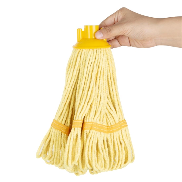 Jantex Deck Mop Head Yellow Stripe 200g Jantex Deck Mop Head Yellow Stripe 200g