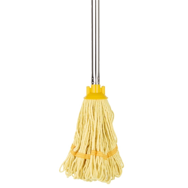 Jantex Deck Mop Head Yellow Stripe 200g Jantex Deck Mop Head Yellow Stripe 200g