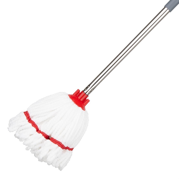 Jantex Microfibre Mop Head Red Stripe 150g Jantex Microfibre Mop Head Red Stripe 150g