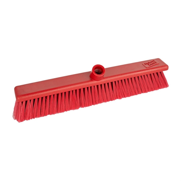 Jantex Soft Washable Broom Head Red 457mm Jantex Soft Washable Broom Head Red 457mm