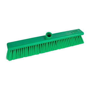Jantex Hygiene Broom Soft Bristle Green 457mm