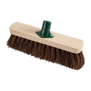Jantex Wooden Broom Head Stiff Bassine 305mm