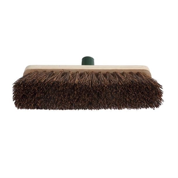 Jantex Wooden Broom Head Stiff Bassine 305mm Jantex Wooden Broom Head Stiff Bassine 305mm
