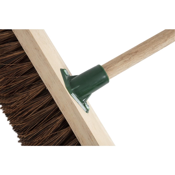 Jantex Wooden Broom Head Stiff Bassine 305mm Jantex Wooden Broom Head Stiff Bassine 305mm