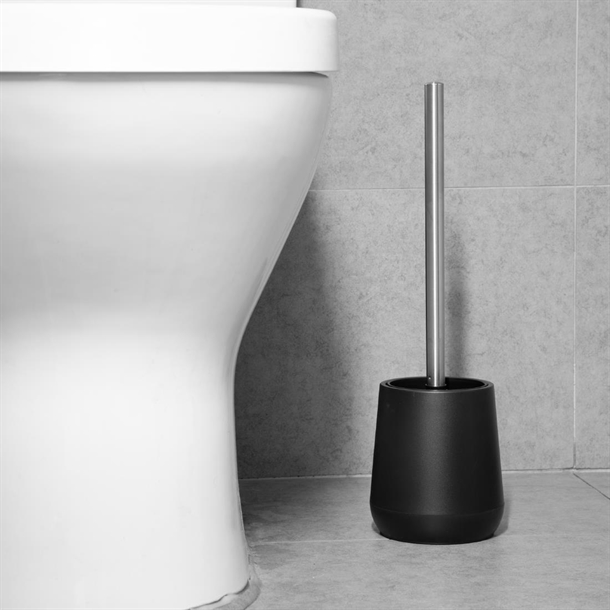 Jantex Toilet Brush and Holder Black Jantex Toilet Brush and Holder Black