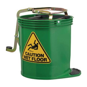 Oates Contractor Roller Wringer Bucket Green 15Ltr