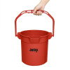 Jantex Red Graduated Bucket with Pouring Lip 10ltr