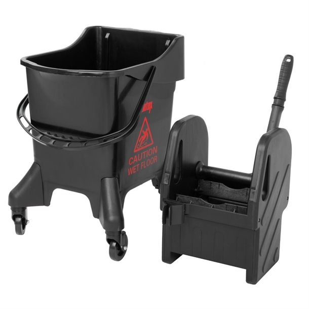 Jantex Tall Mop Bucket and Wringer Red Print 20Ltr Jantex Tall Mop Bucket and Wringer Red Print 20Ltr