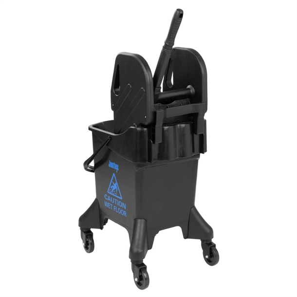 Jantex Tall Mop Bucket and Wringer Blue Print 20Ltr Jantex Tall Mop Bucket and Wringer Blue Print 20Ltr