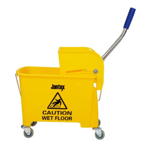 Jantex Mop Bucket & Side Wringer Yellow 15ltr