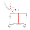 Jantex Mop Bucket & Side Wringer Yellow 15ltr Jantex Mop Bucket & Side Wringer Yellow 15ltr