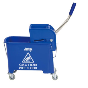 Jantex Mop Bucket & Side Wringer Blue 15ltr