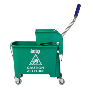 Jantex Mop Bucket & Side Wringer Green 15ltr