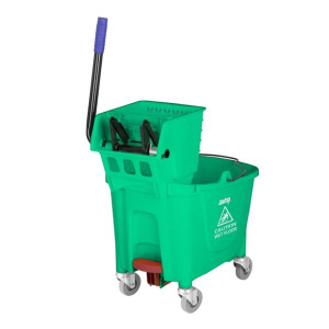 Jantex Mop Bucket with Foot Pedal release Green 25Ltr