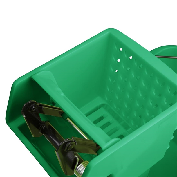 Jantex Mop Bucket with Foot Pedal release Green 25Ltr Jantex Mop Bucket with Foot Pedal release Green 25Ltr