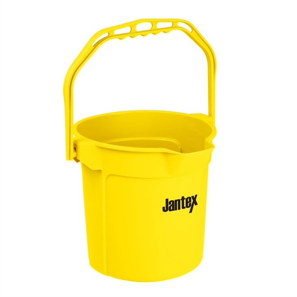 Jantex Yellow Graduated Bucket with Pouring Lip 10ltr Jantex Yellow Graduated Bucket with Pouring Lip 10ltr