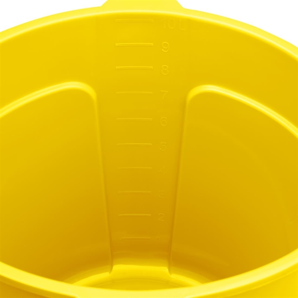 Jantex Yellow Graduated Bucket with Pouring Lip 10ltr Jantex Yellow Graduated Bucket with Pouring Lip 10ltr