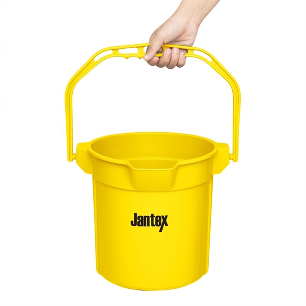 Jantex Yellow Graduated Bucket with Pouring Lip 10ltr Jantex Yellow Graduated Bucket with Pouring Lip 10ltr