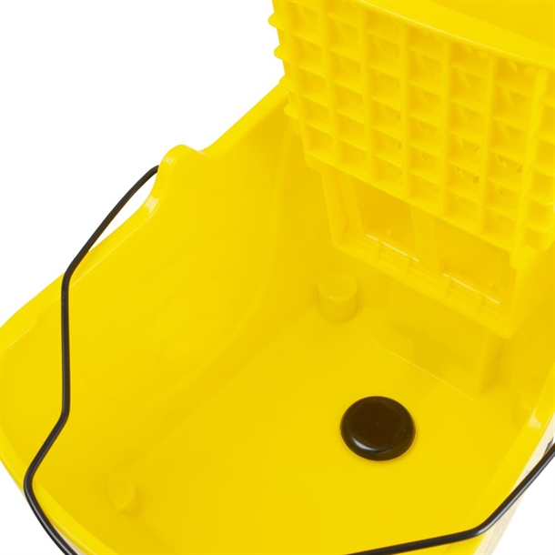 Jantex Mop Bucket with Foot Pedal release Yellow 25Ltr