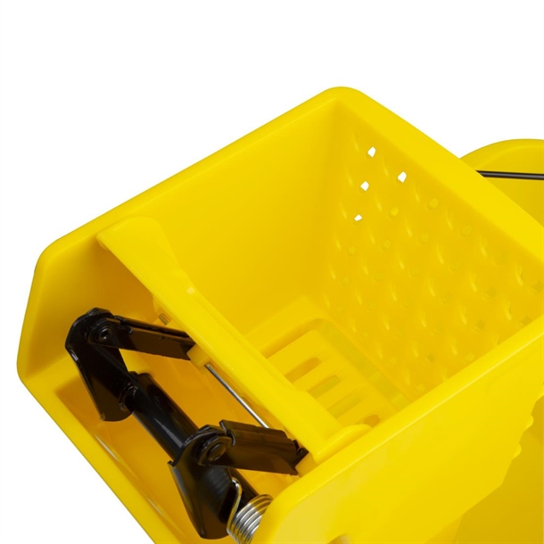 Jantex Mop Bucket with Foot Pedal release Yellow 25Ltr