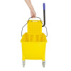 Jantex Mop Bucket with Foot Pedal release Yellow 25Ltr