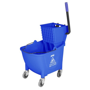 Jantex Mop Bucket with Foot Pedal release Blue 25Ltr