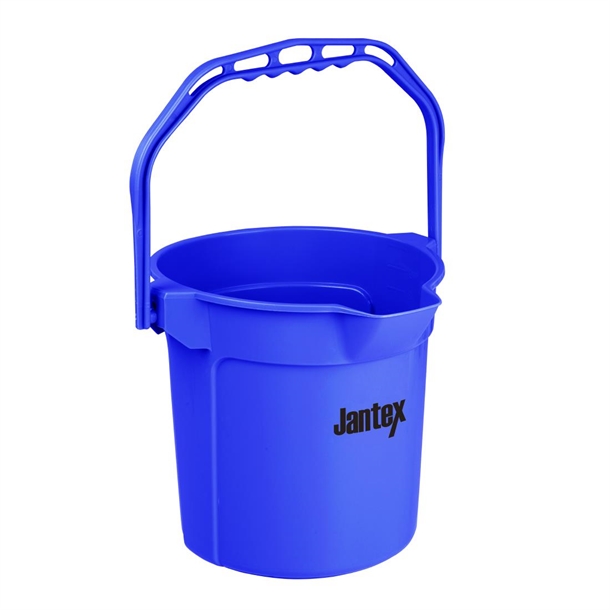 Jantex Blue Graduated Bucket with Pouring Lip 10ltr Jantex Blue Graduated Bucket with Pouring Lip 10ltr
