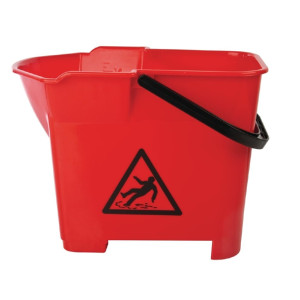 Nisbets Essentials Red Bucket with Handle