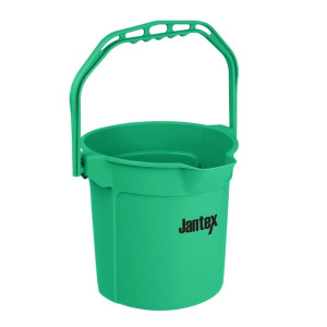 Jantex Green Graduated Bucket with Pouring Lip 10ltr