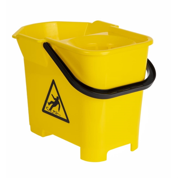 Nisbets Essentials Mop Bucket Yellow 14Ltr Nisbets Essentials Mop Bucket Yellow 14Ltr