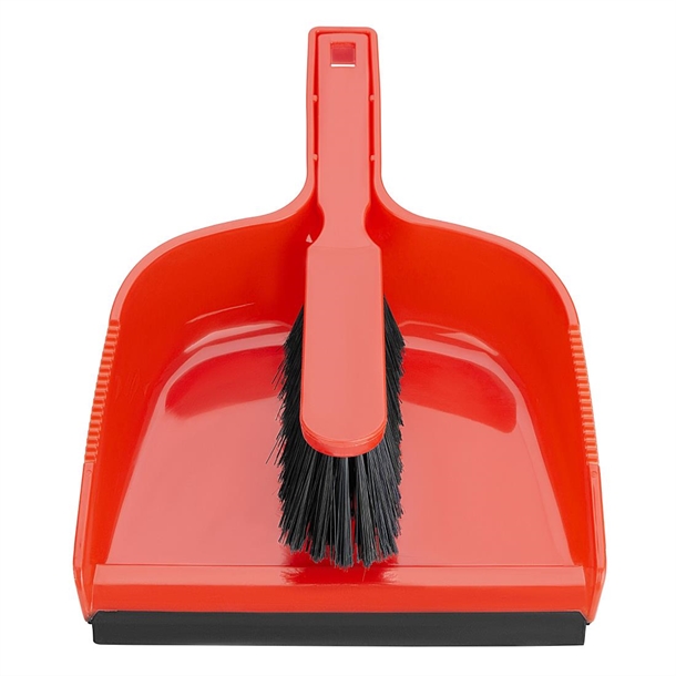 Jantex Dustpan & Brush Set Red