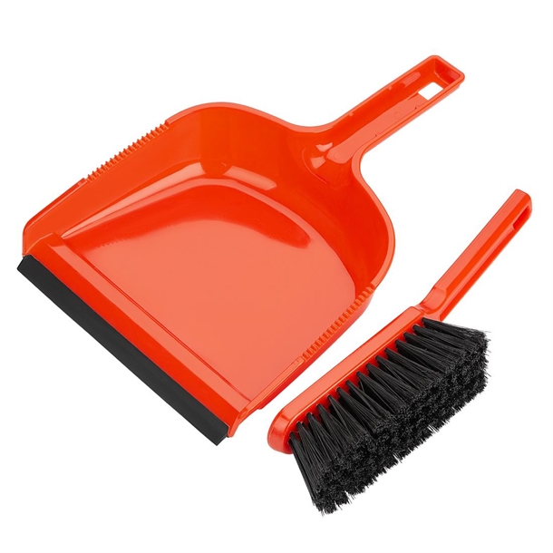 Jantex Dustpan & Brush Set Red