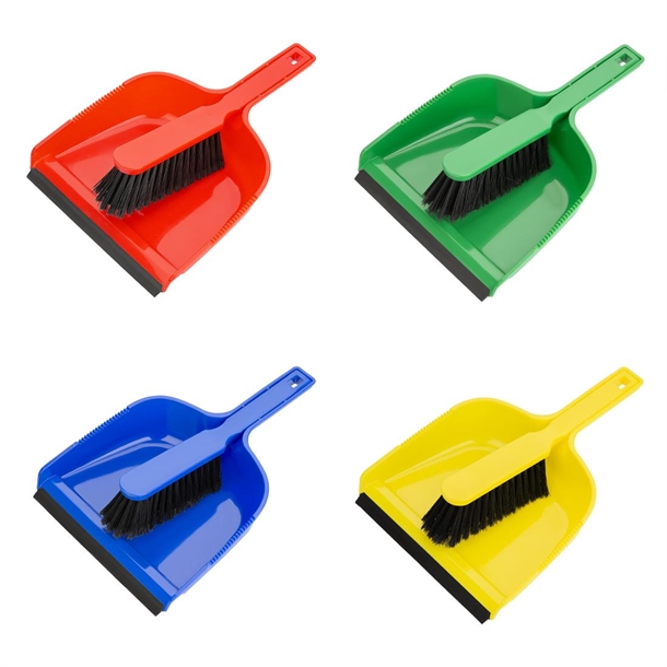 Jantex Dustpan & Brush Set Red
