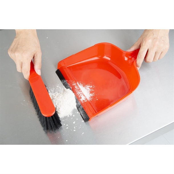 Jantex Dustpan & Brush Set Red