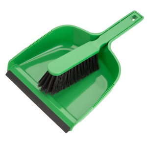 Jantex Dustpan & Brush Set Green