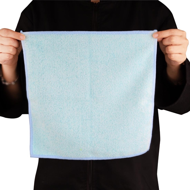Jantex Microfibre Cloths Blue 400x400mm (5 Pack) Jantex Microfibre Cloths Blue 400x400mm (5 Pack)